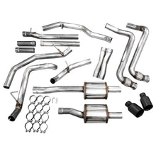 Load image into Gallery viewer, AWE 25+ RAM 1500 3.0TT 0FG Catback Touring Exhaust - Diamond Black Tips - product view 14 - AWE part 3015-33530