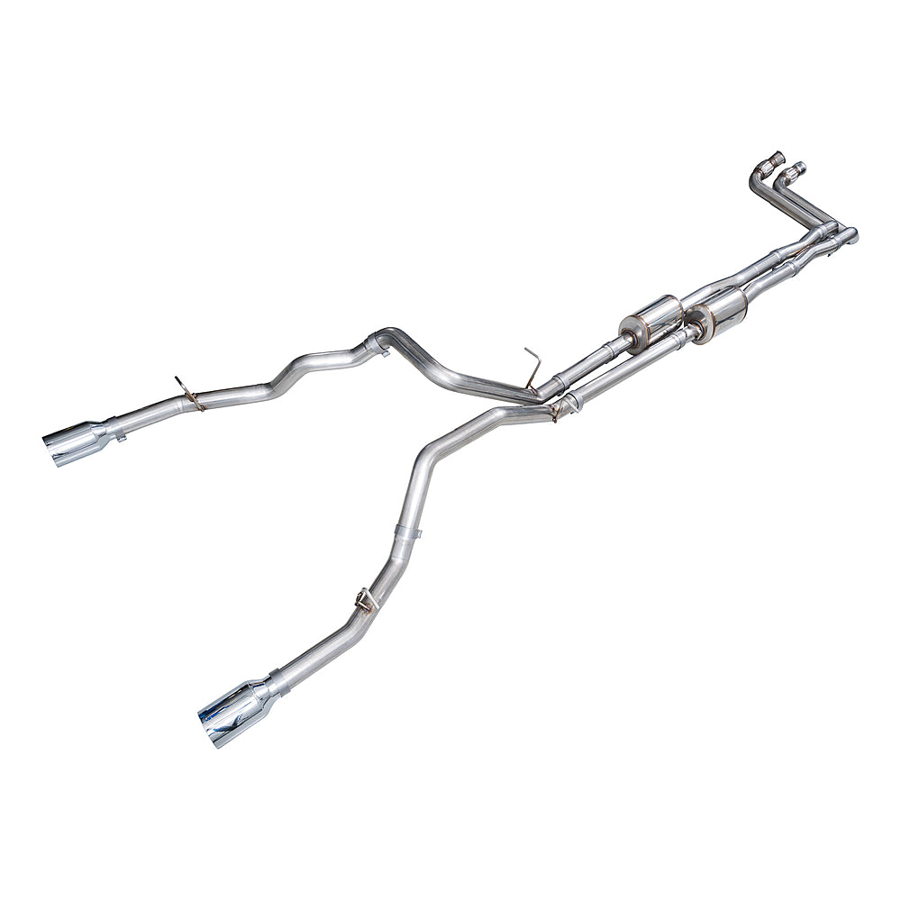 AWE 3015-32531 Ram 1500 Rebel cat-back exhaust with Chrome Silver tips