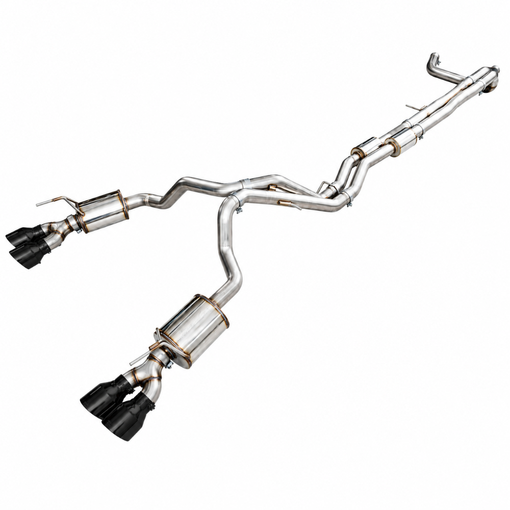AWE Tuning AWE3015-43222 Escalade ESV 0FG Dual Exit Exhaust Diamond Black Tips