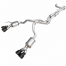 Load image into Gallery viewer, AWE 3015-43321 0FG true-dual catback exhaust for 2021-2024 Cadillac Escalade 6.2L with 5 inch Diamond Black tips