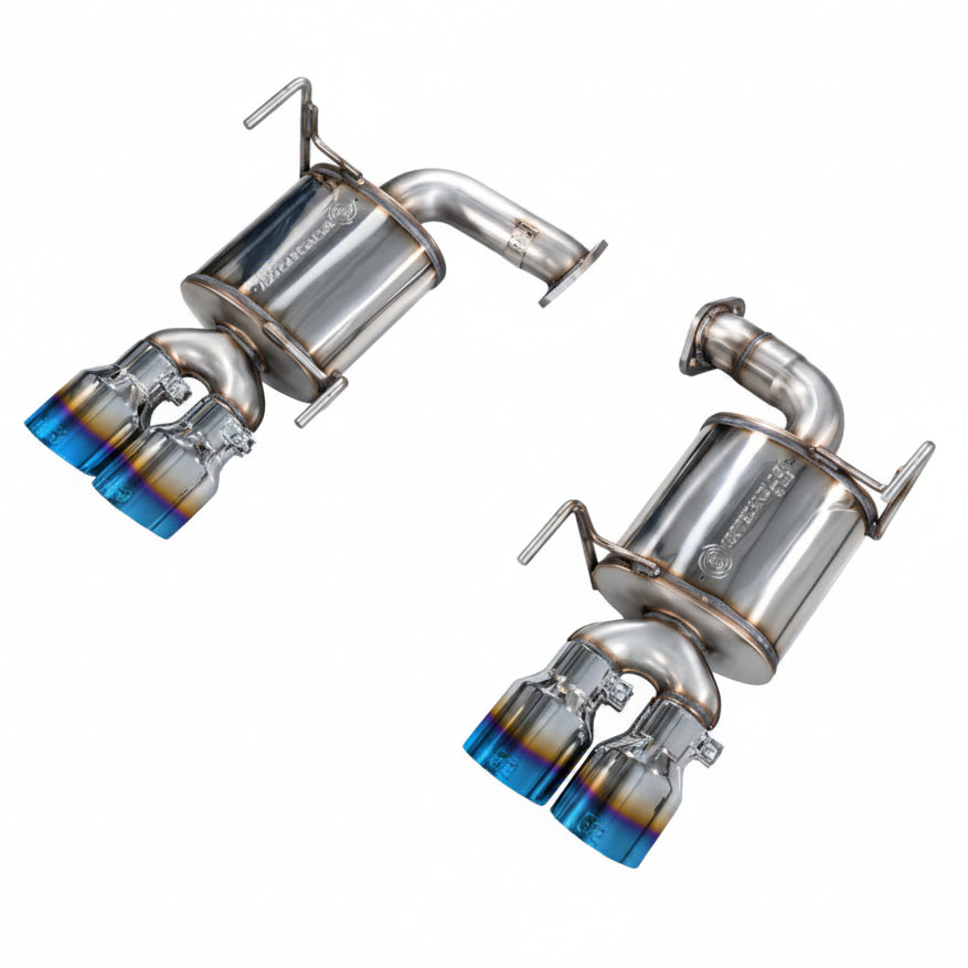 AWE Touring Edition Axle-Back Exhaust Vapor Blue Tips for 2022-2026 Subaru WRX