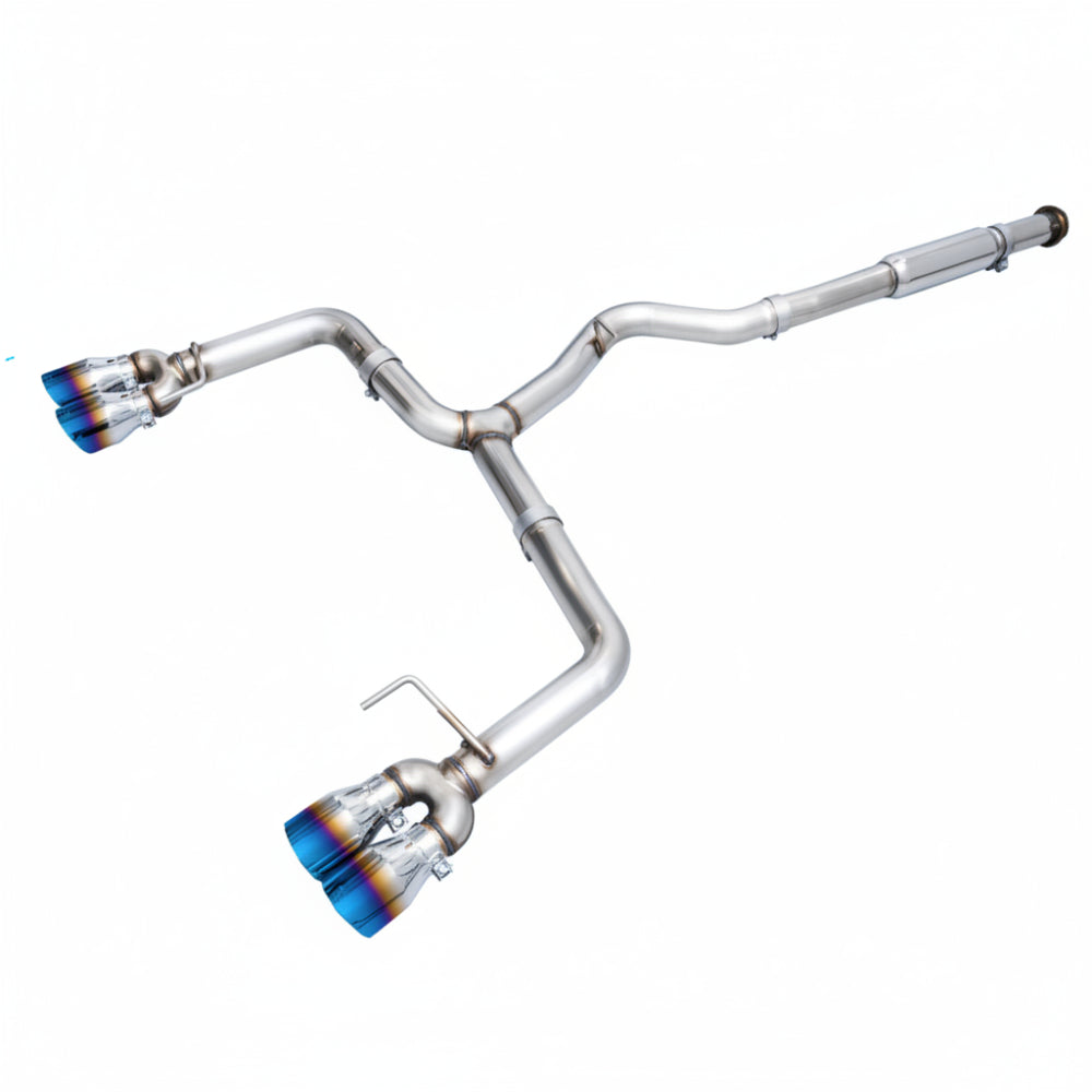 AWE Track Edition Cat-Back Exhaust Vapor Blue Tips for 2022-2026 Subaru WRX