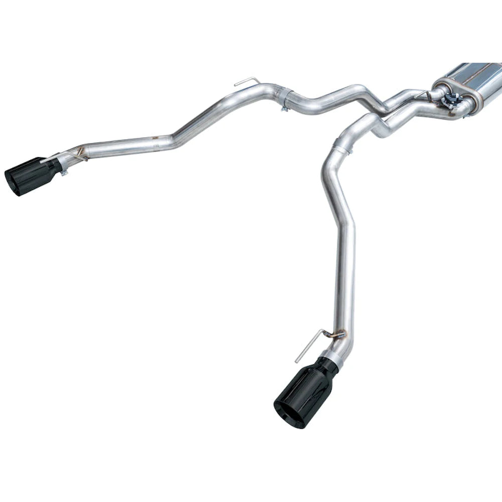 AWE 2024+ Ford Ranger Raptor 3.0L Switchpath Cat-Back Exhaust - Diamond Black Tips - product view 5 - AWE part 3025-33306