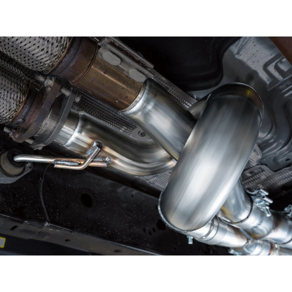 AWE 2024+ Ford Ranger Raptor 3.0L Switchpath Cat-Back Exhaust - Diamond Black Tips - product view 10 - AWE part 3025-33306
