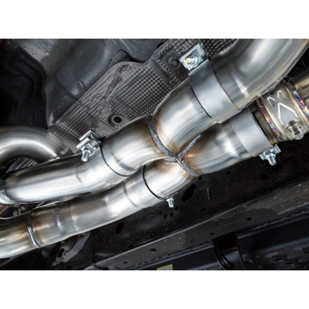 AWE 2024+ Ford Ranger Raptor 3.0L Switchpath Cat-Back Exhaust - Diamond Black Tips - product view 18 - AWE part 3025-33306