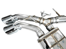 Load image into Gallery viewer, AWE SwitchPath exhaust installed on Cadillac CT4-V Blackwing showing chrome tips