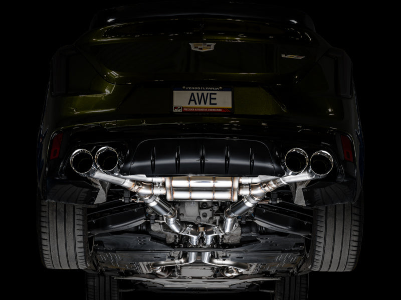 AWE SwitchPath tubing and 180 Technology resonators under CT4-V Blackwing - Mounted