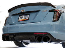 Load image into Gallery viewer, Diamond black AWE exhaust tips mounted on a Cadillac CT5-V Blackwing
