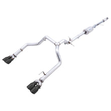 Load image into Gallery viewer, AWE Tuning 4th Gen GM 1500 5.3L 0FG Catback Split Rear Exit (w/ Bumper Cutouts) - Quad Diamond Tips - AWE part 3015-43202