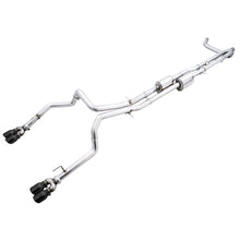 Load image into Gallery viewer, AWE Tuning 4th Gen GM 1500 6.2L 0FG Catback Split Rear Exit (w/ Bumper Cutouts) - Quad Diamond Tips - AWE part 3015-43204