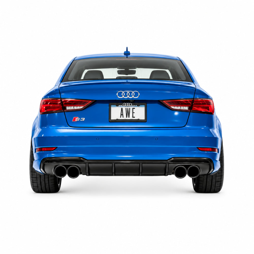AWE Tuning Audi 8V S3 SwitchPath Exhaust w/Diamond Black Tips 102mm - AWE part 3025-43072