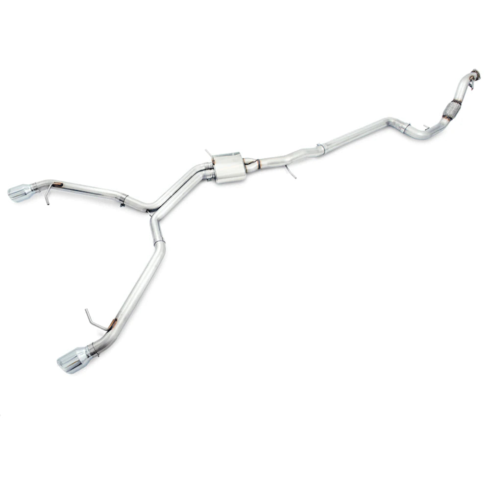 AWE Tuning Audi B9 A5 Track Edition Exhaust Dual Outlet - Diamond Black Tips (Includes DP) - AWE part 3020-33034