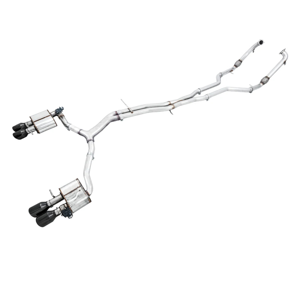 AWE Tuning Audi B9 S5 Sportback SwitchPath Exhaust - Non-Resonated (Black 102mm Tips) - AWE part 3025-43046