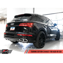 Load image into Gallery viewer, AWE Tuning Audi B9 SQ5 Resonated Touring Edition Cat-Back Exhaust - No Tips (Turn - product view 6 - AWE part 3015-31016