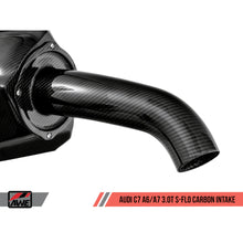 Load image into Gallery viewer, AWE Tuning Audi C7 A6 / A7 3.0T S-FLO Carbon Intake V2 - product view 3 - AWE part 2660-15022