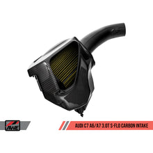 Load image into Gallery viewer, AWE Tuning Audi C7 A6 / A7 3.0T S-FLO Carbon Intake V2 - product view 6 - AWE part 2660-15022