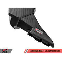 Load image into Gallery viewer, AWE Tuning Audi C7 A6 / A7 3.0T S-FLO Carbon Intake V2 - product view 7 - AWE part 2660-15022