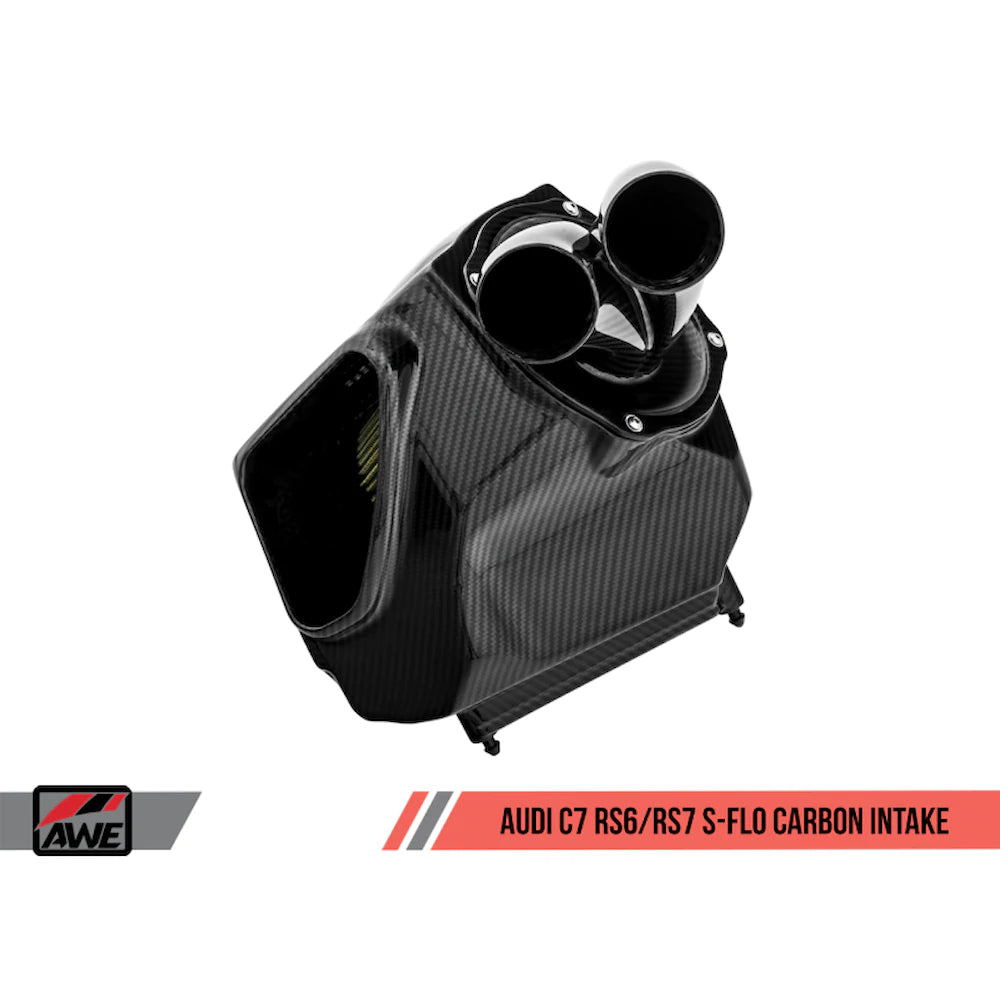 AWE Tuning Audi C7 RS6 / RS7 4.0T S-FLO Carbon Intake V2 - product view 3 - AWE part 2660-15012
