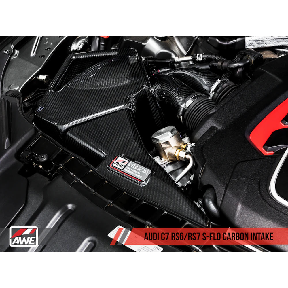 AWE Tuning Audi C7 RS6 / RS7 4.0T S-FLO Carbon Intake V2 - product view 11 - AWE part 2660-15012
