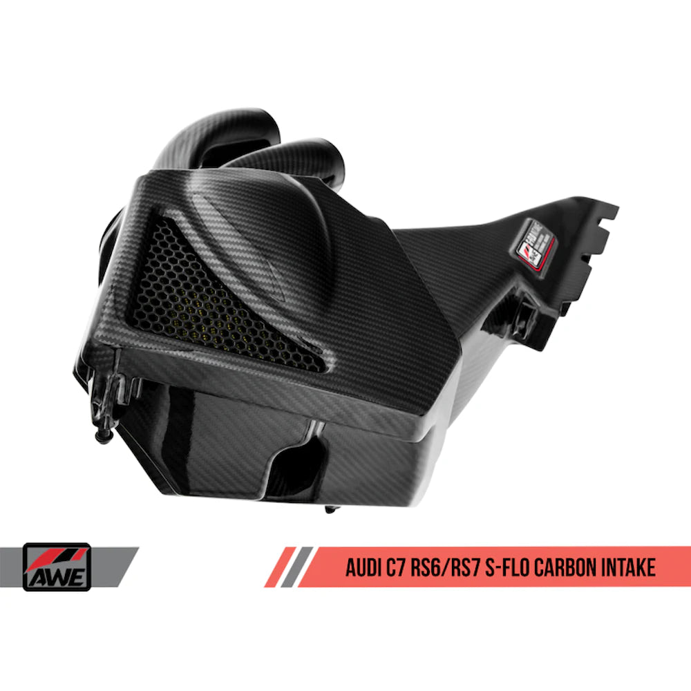 AWE Tuning Audi C7 RS6 / RS7 4.0T S-FLO Carbon Intake V2 - product view 12 - AWE part 2660-15012