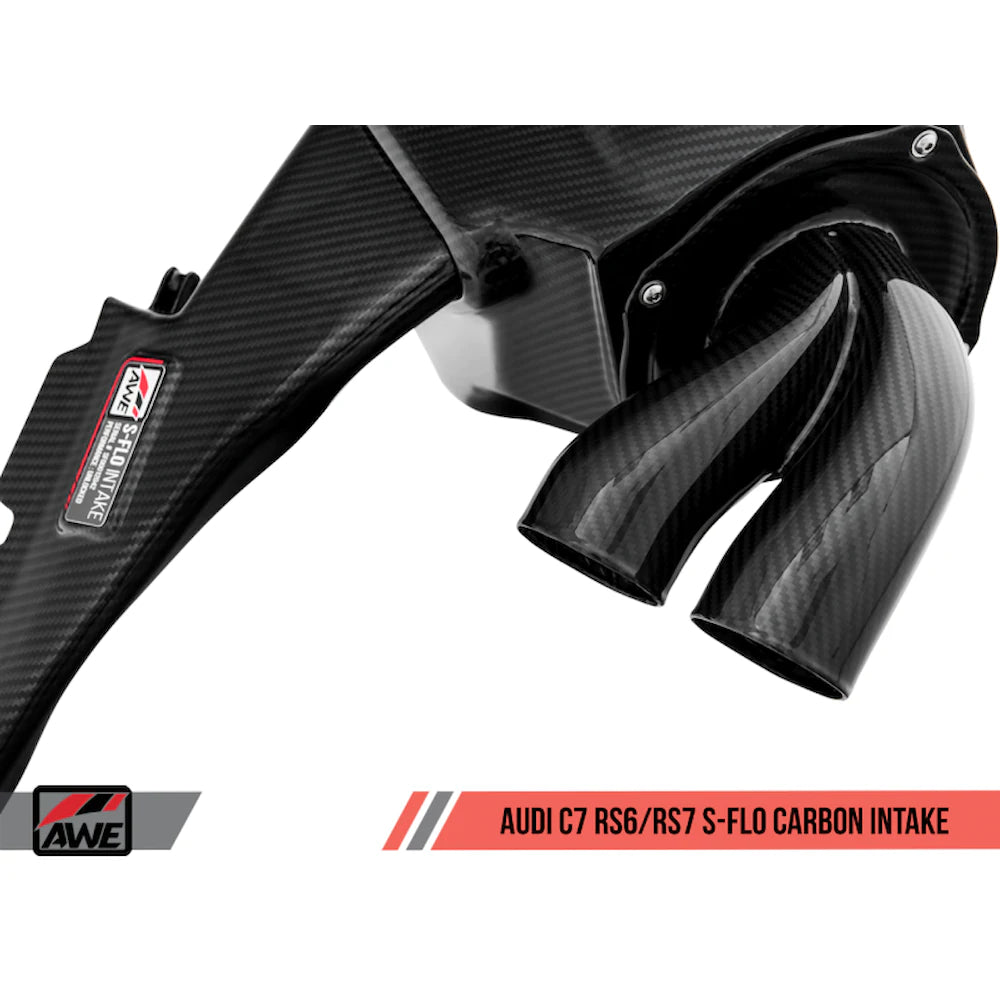 AWE Tuning Audi C7 RS6 / RS7 4.0T S-FLO Carbon Intake V2 - product view 15 - AWE part 2660-15012