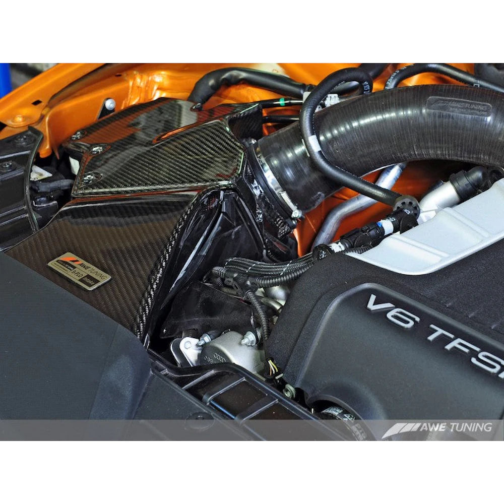 AWE Tuning B8.5 3.0T S-FLO Carbon Intake - product view 5 - AWE part 2660-13026