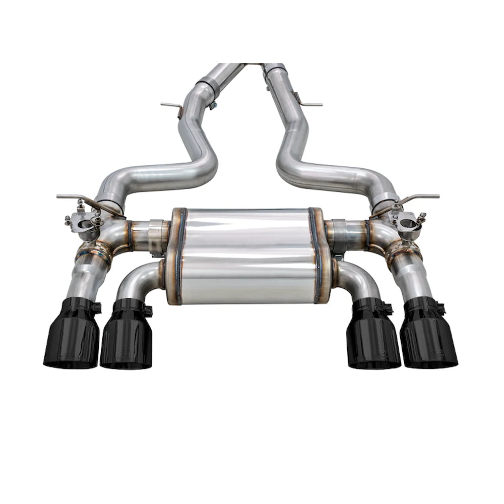 AWE Tuning BMW F8X M3/M4 SwitchPath Catback Exhaust - Diamond Black Tips - AWE part 3025-43074