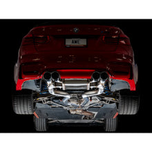 Load image into Gallery viewer, AWE Tuning Track Edition Catback Exhaust for BMW F8X M3/M4 - 4" Chrome Silver Tips - product view 9 - AWE part 3020-42082