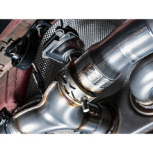Load image into Gallery viewer, AWE Tuning Track Edition Catback Exhaust for BMW F8X M3/M4 - 4" Chrome Silver Tips - product view 19 - AWE part 3020-42082