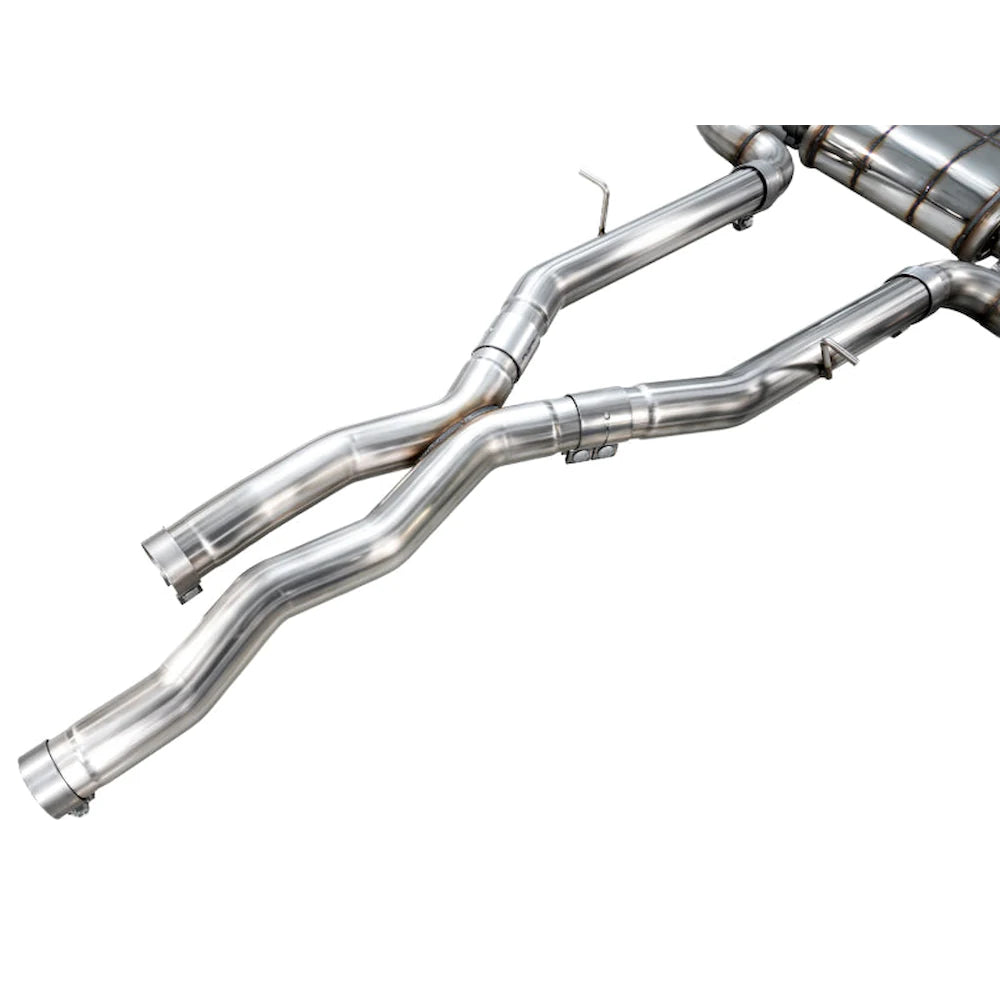 AWE Tuning BMW F97 X3 M Non-Resonated Performance Mid Pipe - product view 3 - AWE part 3820-11301