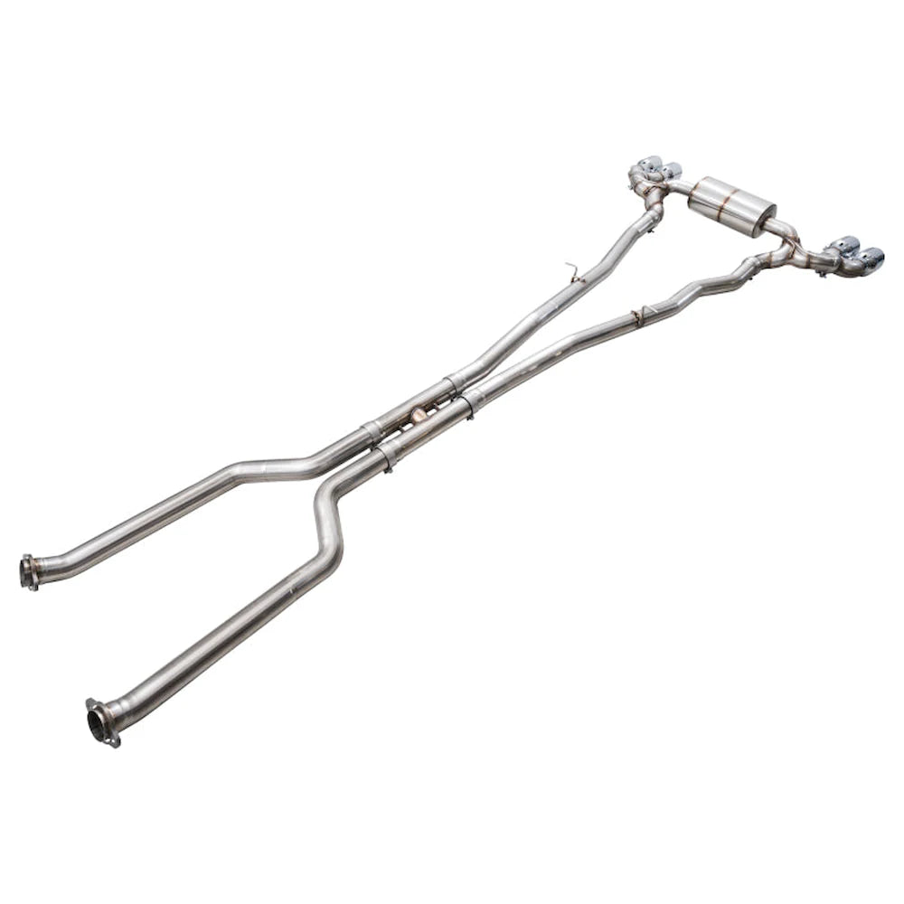AWE Tuning BMW G90/G99 M5 Touring Edition Cat-Back Exhaust - Chrome Silver Tips - product view 7 - AWE part 3015-42790