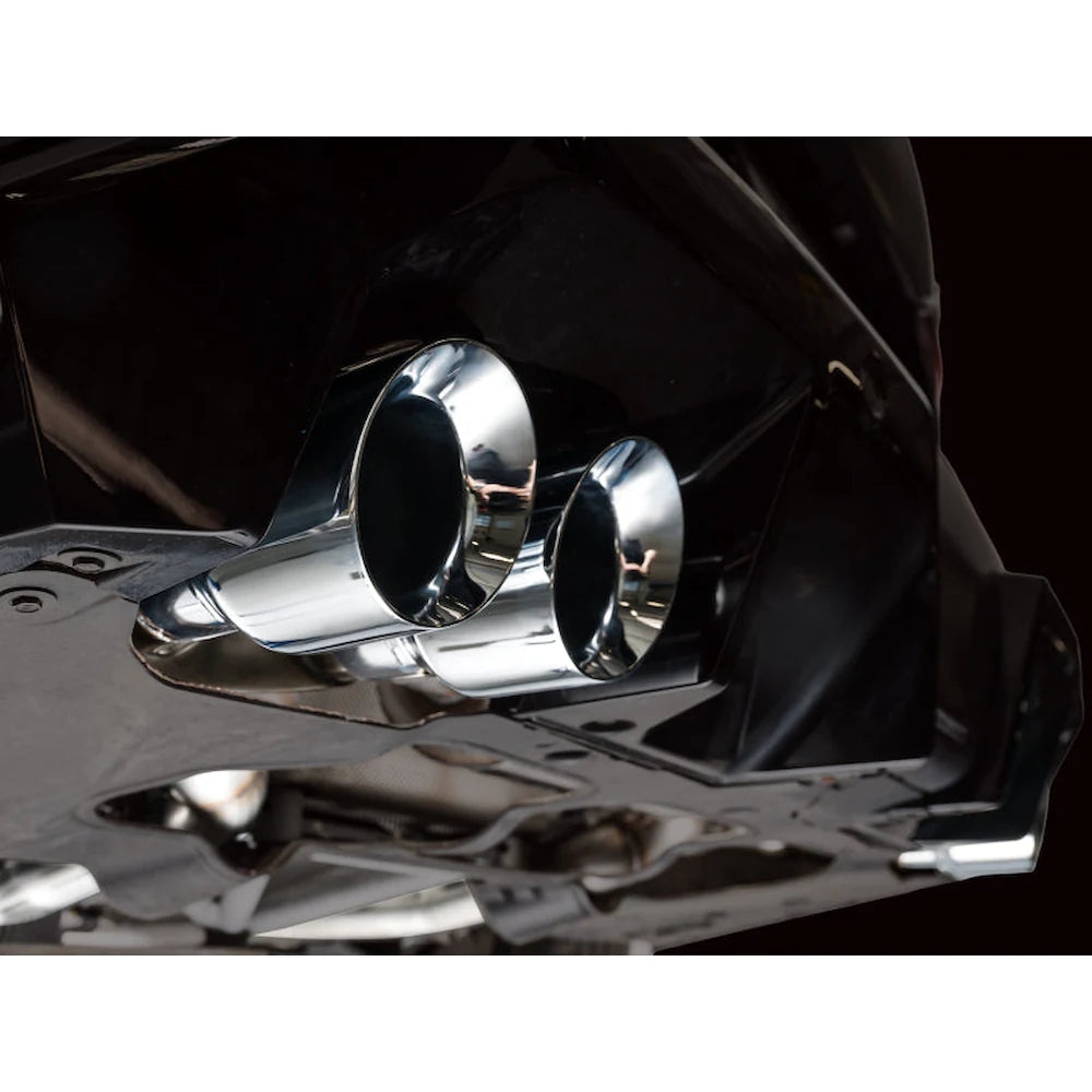 AWE Tuning BMW G90/G99 M5 Touring Edition Cat-Back Exhaust - Chrome Silver Tips - product view 12 - AWE part 3015-42790