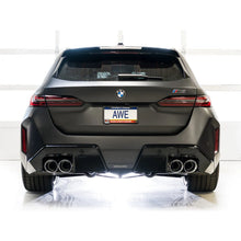 Load image into Gallery viewer, AWE Tuning BMW G90/G99 M5 Track Edition Cat-Back Exhaust - Chrome Silver Tips - product view 6 - AWE part 3020-42790