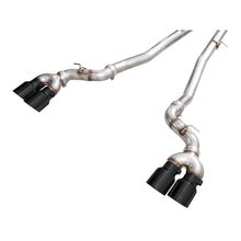 Load image into Gallery viewer, AWE Tuning BMW G90/G99 M5 Track Edition Cat-Back Exhaust - Diamond Black Tips - product view 7 - AWE part 3020-43790
