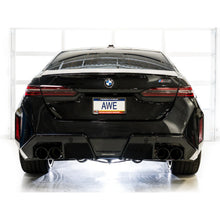 Load image into Gallery viewer, AWE Tuning BMW G90/G99 M5 Track Edition Cat-Back Exhaust - Diamond Black Tips - product view 12 - AWE part 3020-43790