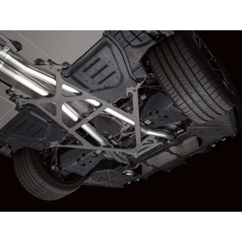 AWE Tuning BMW G90/G99 M5 Track Edition Cat-Back Exhaust - Diamond Black Tips - product view 15 - AWE part 3020-43790