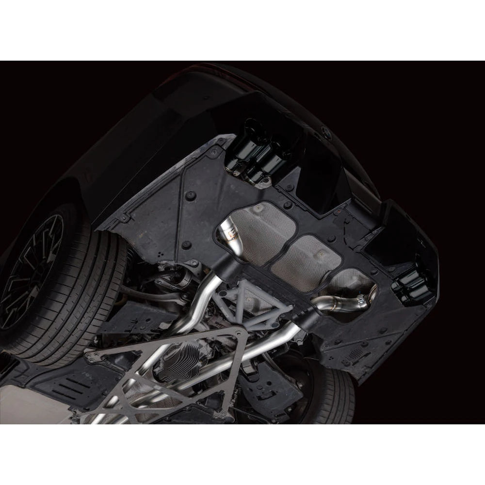 AWE Tuning BMW G90/G99 M5 Track Edition Cat-Back Exhaust - Diamond Black Tips - product view 17 - AWE part 3020-43790