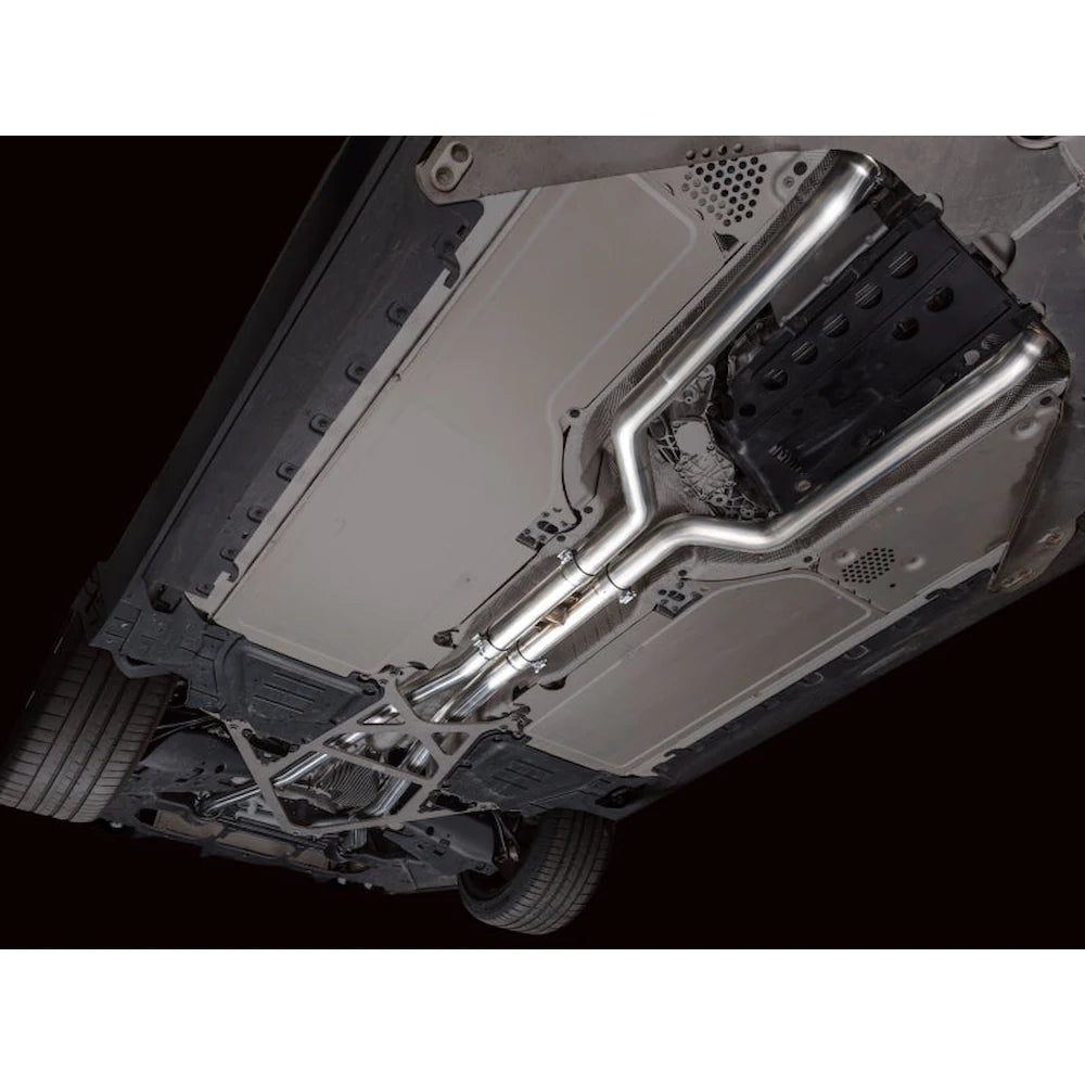AWE Tuning BMW G90/G99 M5 Track Edition Cat-Back Exhaust - Diamond Black Tips - product view 18 - AWE part 3020-43790