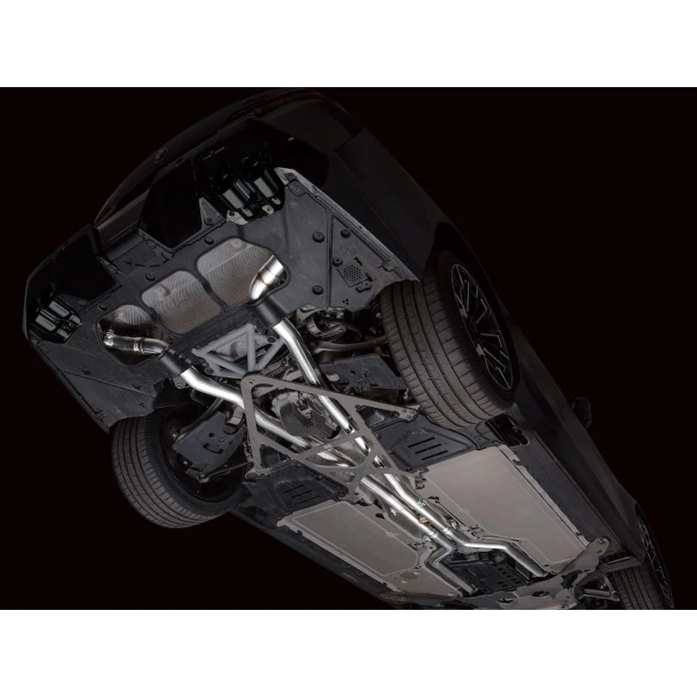 AWE Tuning BMW G90/G99 M5 Track Edition Cat-Back Exhaust - Diamond Black Tips - product view 19 - AWE part 3020-43790