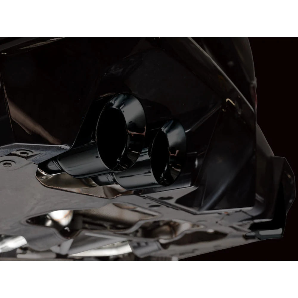 AWE Tuning BMW G90/G99 M5 Track Edition Cat-Back Exhaust - Diamond Black Tips - product view 21 - AWE part 3020-43790