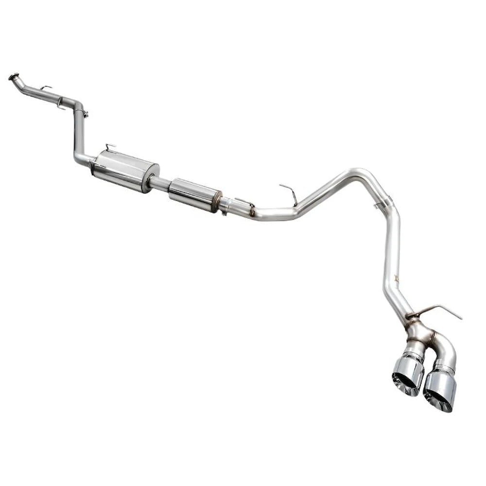 AWE Exhaust for 4th Gen Toyota Tacoma Dual Chrome Silver Tips - AWE part 3015-32254