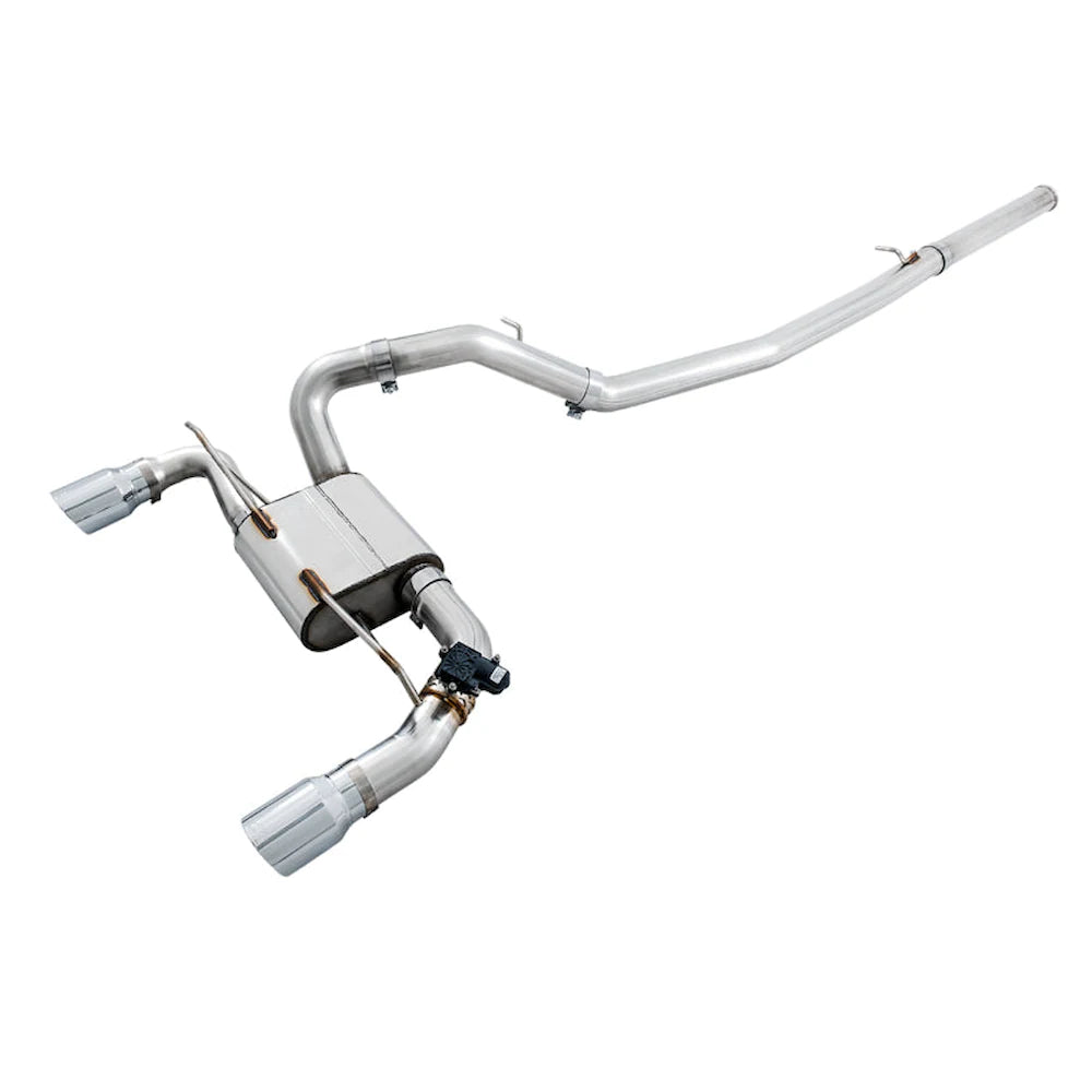 AWE Tuning Ford Focus RS SwitchPath Cat-back Exhaust - Chrome Silver Tips - AWE part 3025-32024