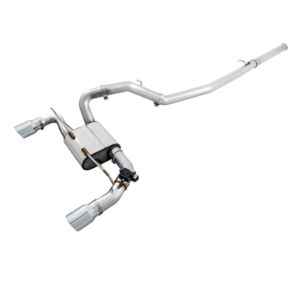 AWE Tuning Ford Focus RS SwitchPath Cat-back Exhaust - Diamond Black Tips - AWE part 3025-33024