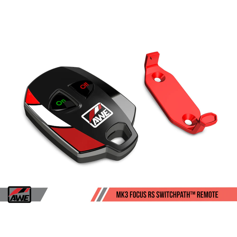 AWE Tuning Ford Focus RS SwitchPath Cat-back Exhaust - Diamond Black Tips - product view 3 - AWE part 3025-33024