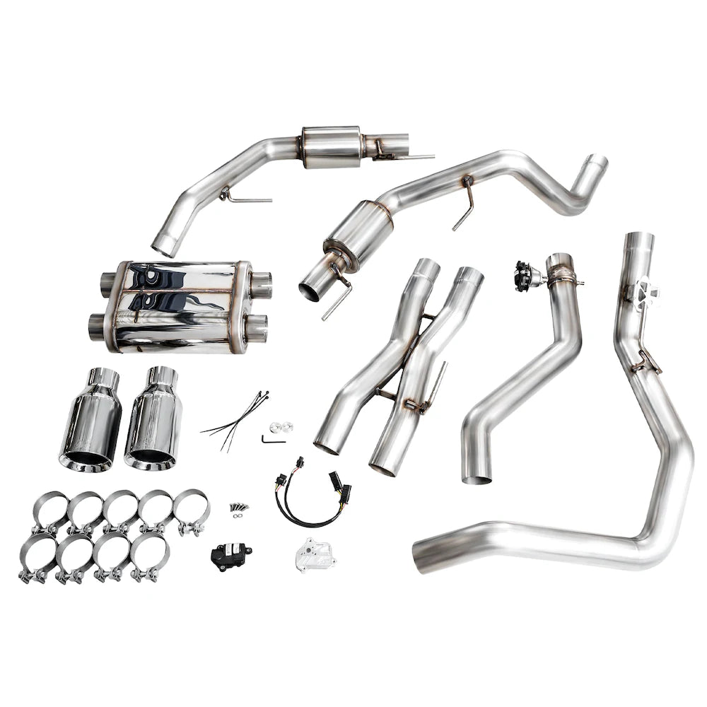 AWE Gen 3 Raptor R SwitchPath Exhaust  - Chrome Silver Tips - product view 8 - AWE part 3025-32852