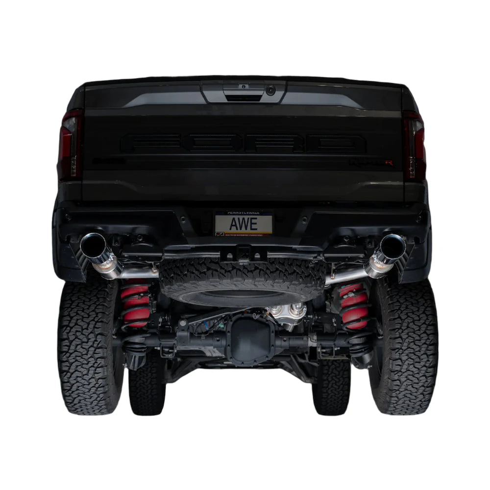 AWE Gen 3 Raptor R SwitchPath Exhaust  - Chrome Silver Tips - product view 9 - AWE part 3025-32852