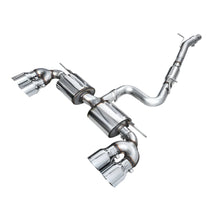 Load image into Gallery viewer, AWE MK8 Volkswagen Golf R 3in Touring Edition Quad Exhaust - Chrome Silver Tips - AWE part 3015-42658