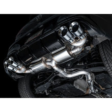 Load image into Gallery viewer, AWE MK8 Volkswagen Golf R 3in Touring Edition Quad Exhaust - Chrome Silver Tips - product view 5 - AWE part 3015-42658