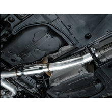 Load image into Gallery viewer, AWE MK8 Volkswagen Golf R 3in Touring Edition Quad Exhaust - Diamond Black Tips - product view 4 - AWE part 3015-43658