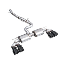 Load image into Gallery viewer, AWE MK8 Volkswagen Golf R 3in Touring Edition Quad Exhaust - Diamond Black Tips - product view 15 - AWE part 3015-43658